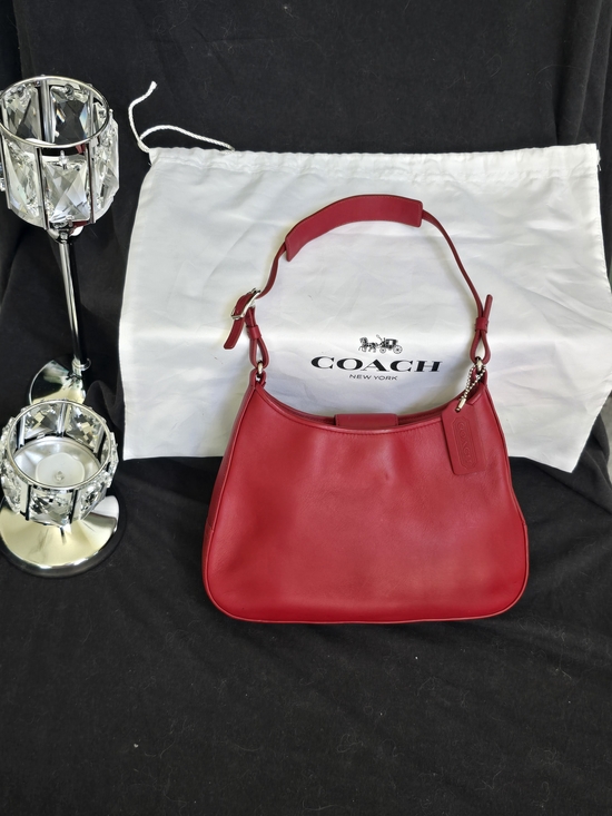 Coach Handbags - Vintage Coach Red Leather Girlie Hobo Shoulder Bag BRAND NEW
